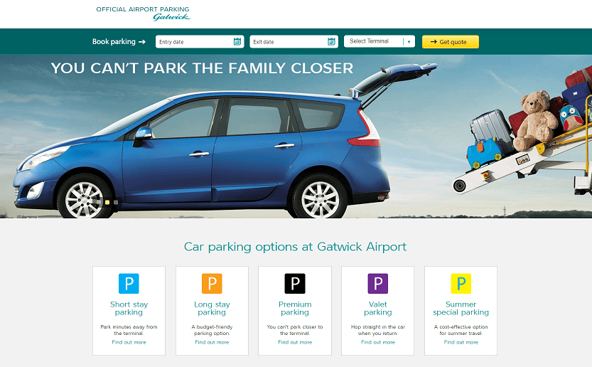 Cheap Park And Stay Gatwick Airport www.topcashback.co.uk